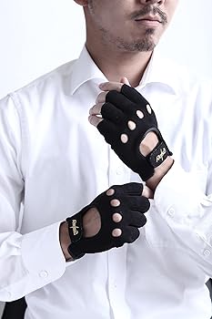 Amazon | [Reisa] パイロットグローブ パイロット手袋 黒 Black